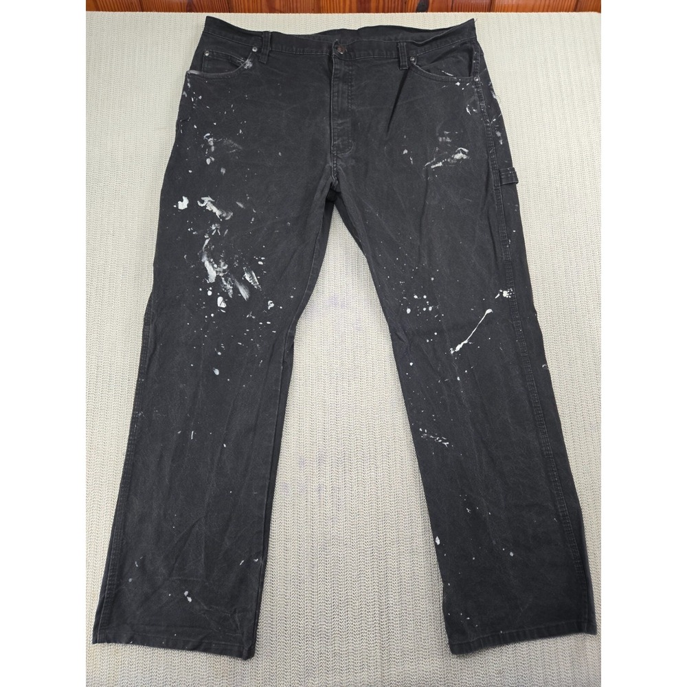 Dickies Jeans Men 40x32 Black Carpenter Utility Workwear Duck Canvas